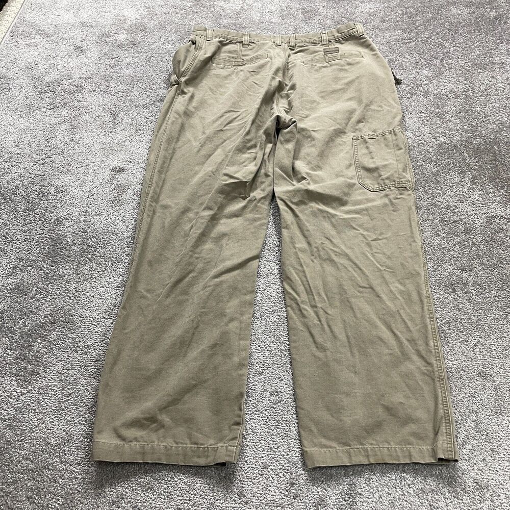 Columbia Chino Pants Mens 38 Brown Straight Leg Flat Front Cotton Casual 38x31